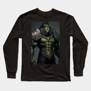 Half Orc Werewolf Long Sleeve T-Shirt